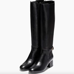 Cole Haan Waterproof Low Heel Riding Boot, Size 6
